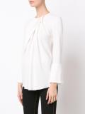 draped detail blouse