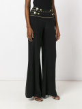 decorative button palazzo pants