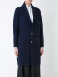 ribbed cardi-coat