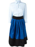 skirt panel shirt dress