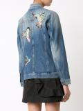 bird patches denim jacket