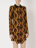 geometric pattern knit dress