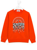 pixel logo print sweatshirt