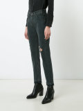 distressed straight-leg jeans 