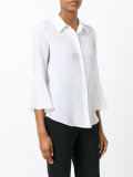 fluted sleeve blouse