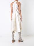 fluid draped dress