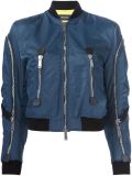 strap detail bomber jacket