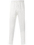 creased effect trousers