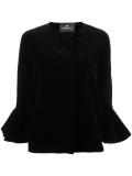 draped sleeves boxy jacket