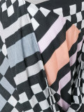 draped printed skirt 