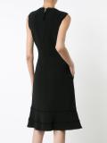 raw-edge trim dress 