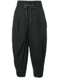 drawstring striped pants 
