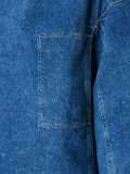 chest pockets denim blouse