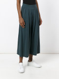 pleat cropped trousers