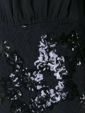 sequined semi sheer dress