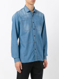 patch detail denim shirt