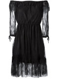 off-shoulder lace dress