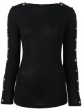 buttoned sleeve jumper