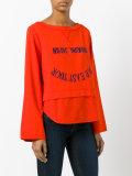 wide sleeve layered top