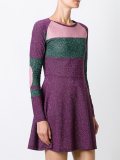 metallic panelled dress