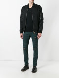ripped leather trousers 