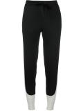 contrast piped track pants