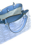 perforated detail tote bag