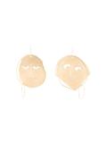 moon face earrings