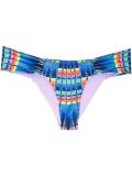 basket weave print bikini