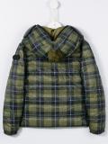 tartan padded jacket
