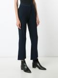 high-rise cropped trousers