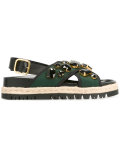espadrille neoprene Fussbett sandals