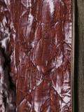 quilted overlay cropped jacket