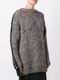 embellished sleeves jumper