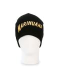 'Marihuana'标志印花套头帽