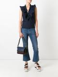 ruffle neck top