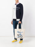 logo print tote