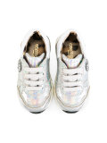 logo metallic sneakers