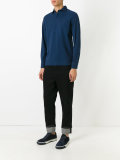 longsleeved polo shirt  