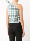 one shoulder knot blouse