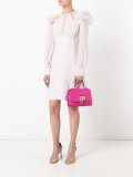ruffle sleeve cocktail dress