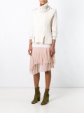 frayed edge skirt