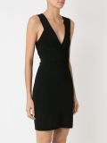 v-neck knit dress