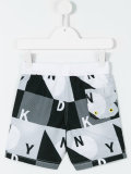 logo print swim shorts 