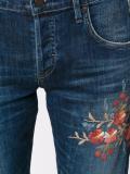 embroidered flower jeans 