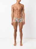 abstract print swim trunks