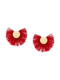 Wool Fan Earrings