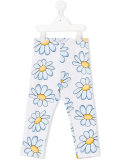 daisy print leggings