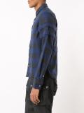 sleeve detailing plaid shirt