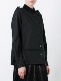  velvet collar poplin shirt